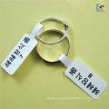 Customized jewellery ring interval label stickers glossy lamination